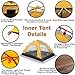 Topnaca 2 3 Person 3 Season Backpacking Tents for Camping, Ultralight Waterproof Vestibule Awning Two Doors Double Layer with Aluminum Rods for Hiking Beach Outdoor Family Adventure (Azure, 3 Person)