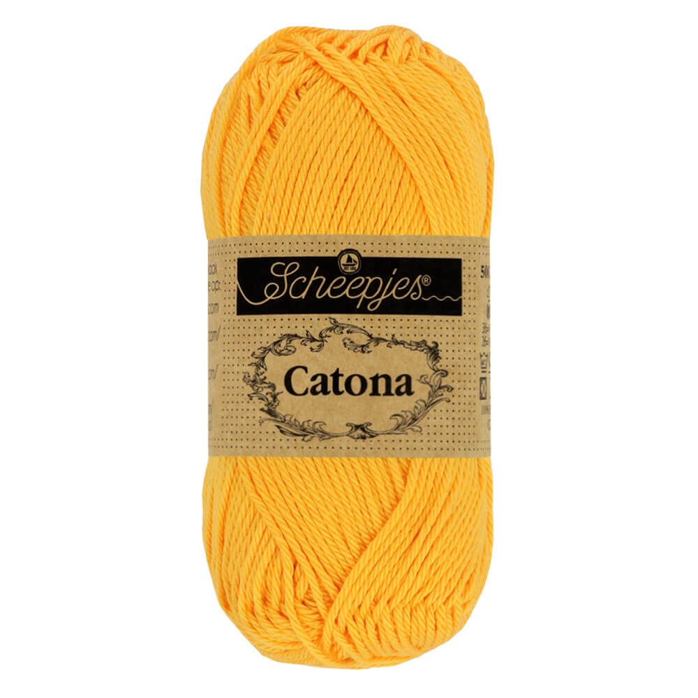 Scheepjes - Scheepjes Catona 208 Yellow Gold Yarn - 1x25g