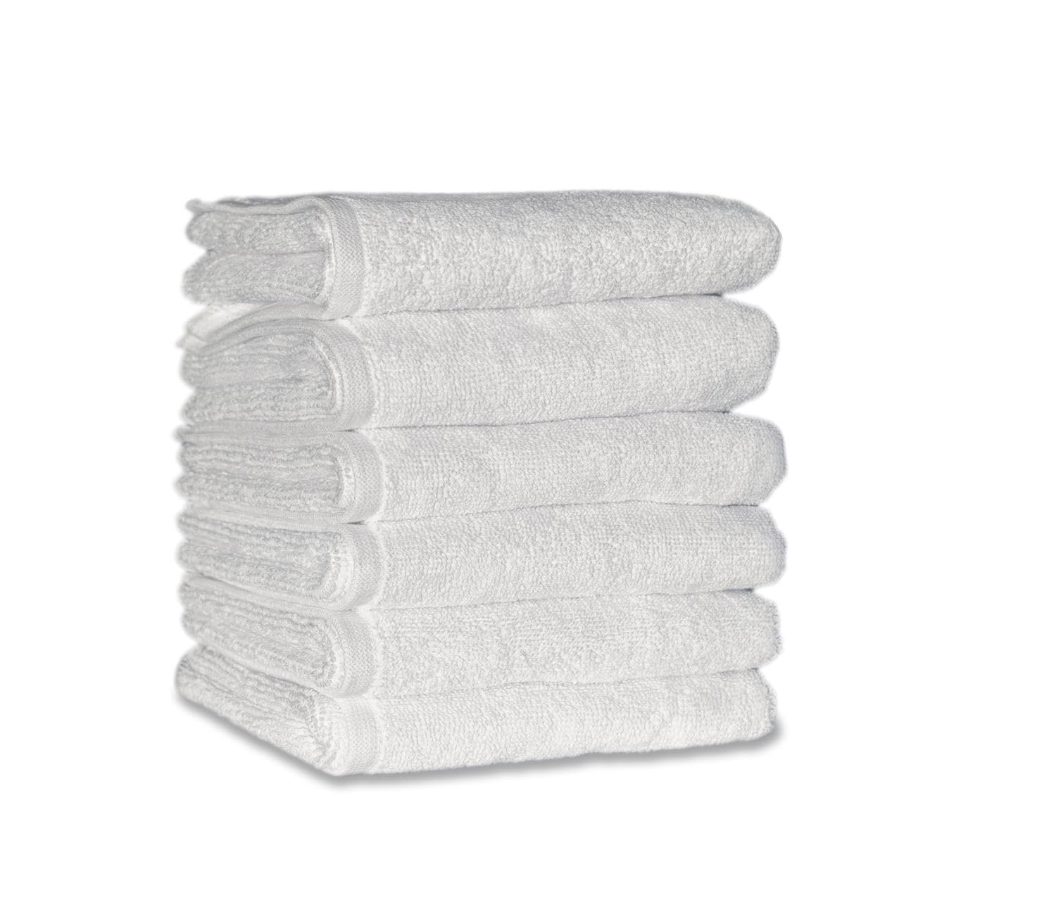 Carenesse Guest Towel, Compress Short Pack of 6, Professional Quality, 30 x 50 cm, 100% Cotton, White, Compress Cloth, Short Face Compress