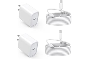 NUINNO USB C Charger for iPhone 16/15 Charger Fast Charging,Type C Charge Apple Fast USB C Wall Chargers Block Adapter 6FT Long USBC Charging Cable Cord for iPhone 16 Pro Max/iPhone 15 Plus/iPad Pro/Air/Mini
