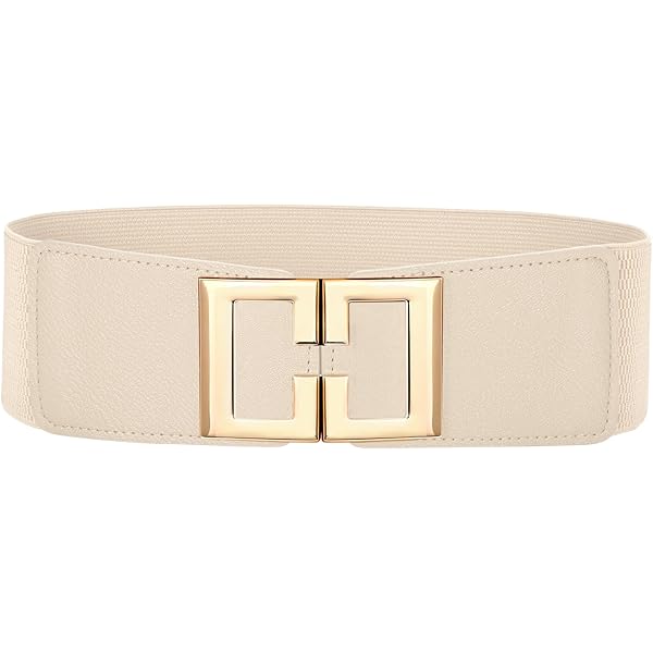 Premium Gold Fleur de lis Buckle Wide Elastic Stretch Waist  display picture 3