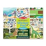 Melissa & Doug Habitats Reusable Sticker Pad (Extra Large Sticker Activity Pad, Removable Backgrounds, 150 Stickers, Great Gift for Girls and Boys - Best for 3, 4, 5 Year Olds and Up)