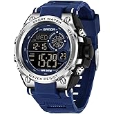 FANMIS Mens Fashion Military Multifunction Digital Watches 50M Water Resistant Electronic LED Backlight Sports Watch Unisex Outdoor Sport Watch