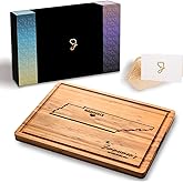 Tennessee Destination Cutting Board, Bamboo State Shaped Themed Gifts, Personalized Wooden States Charcuterie Board, Moving Away Gifts for Family