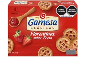Gamesa Florentinas Cookies Tart With Strawberry Flavored Filling 12.3 Ounces