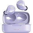 iLuv myBuds Wireless Earbuds, Bluetooth 5.3, Built-in Microphone, 20 Hour Playtime, IPX6 Waterproof Protection, Compatible with Apple & Android, Includes Charging Case & 4 Ear Tips, TB100 Purple