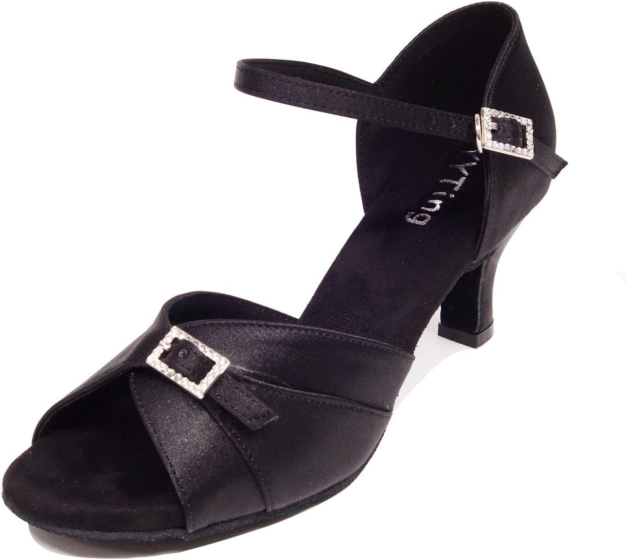 YYTing Women Ballroom Dance Shoes Latin Salsa Bachata Performance Dancing