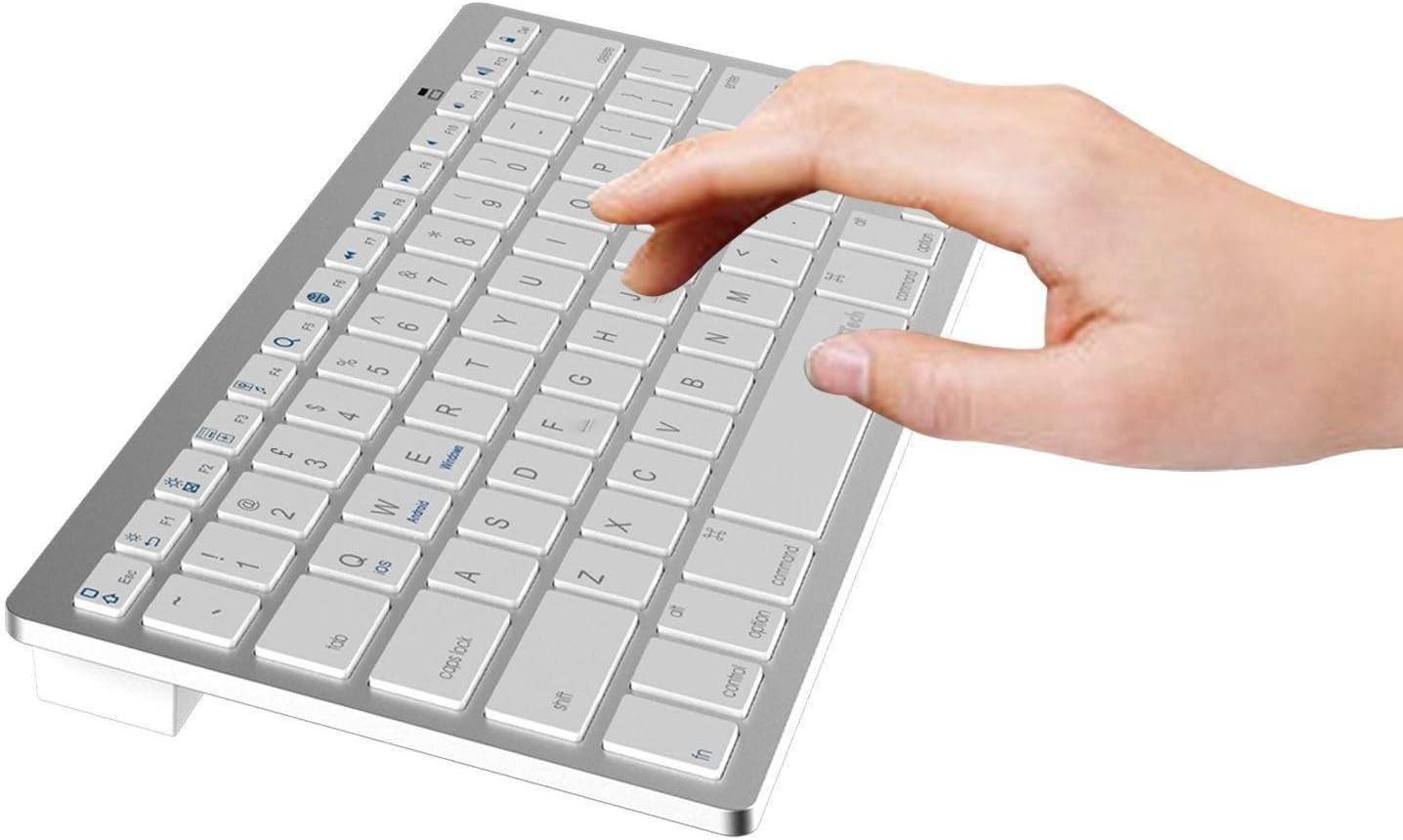Bluetooth Wireless Slim Keyboard For Apple iMac iPad Android Phone PC Tablet (White) - Image 5