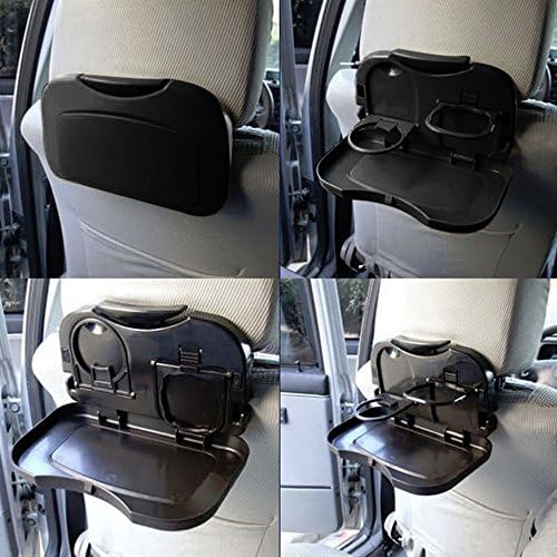 Autofier Black Colour Car Backseat Food Travel Dining Meal & Snaks Tray & Cup Holder for Maruti Suzuki Maruti 820 Maruti Suzuki Vitara Breeza