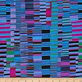 Kaffe Fasset Collective Shirt Stripes Cobalt Fabric By The Yard