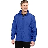 AFC Men’s Lightweight Windbreaker With Hood Water Resistant Lg to 6x Big & Tall