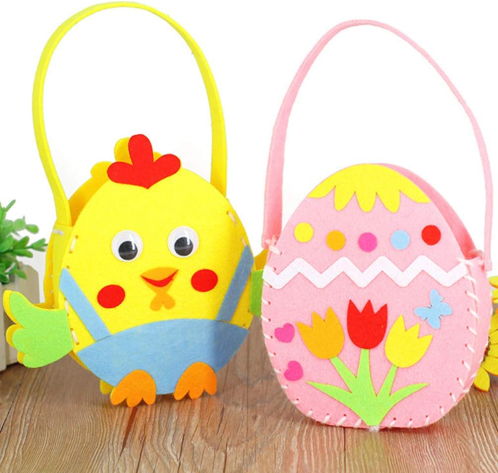 Pollito Feliz PRETYZOOM 3 Piezas de Regalo de Pascua Bolsas de Dulces