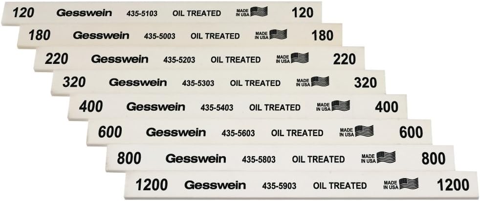 Gesswein Oil Treated All-Grit Set - 8 Piece