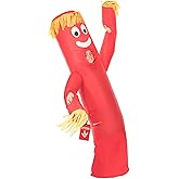 Morph Inflatable Tube Man Costume Adult, Wacky Inflatable Tube Man Costume, Halloween Costumes for Men