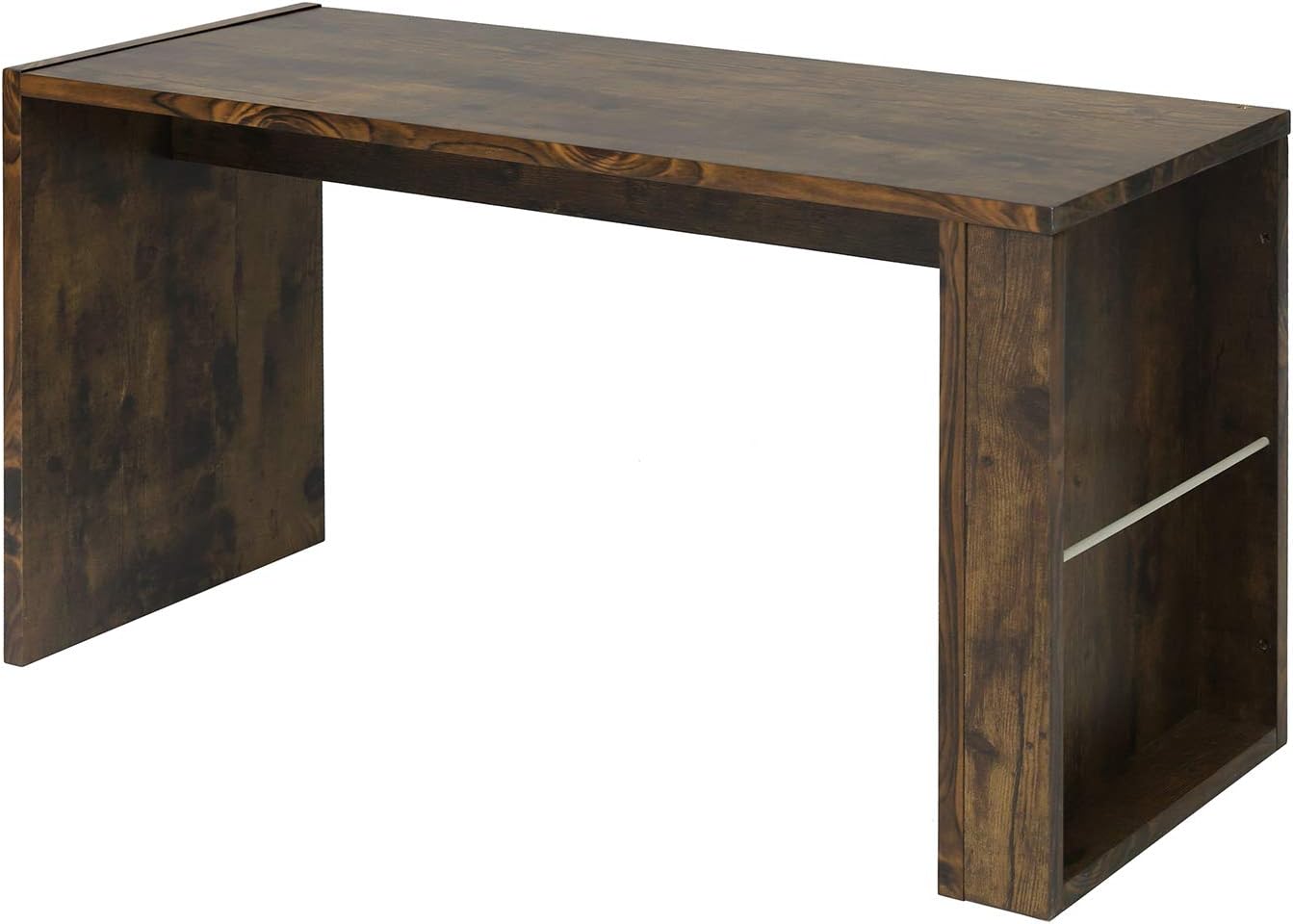 Ihouse Walnut Wooden Computer Office Desk Side Table Transfer Table