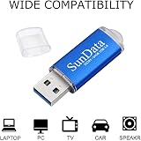 SunData 64GB USB 3.0 Flash Drive 4 Pack High Speed 90MB/s Mixed Colors view 5