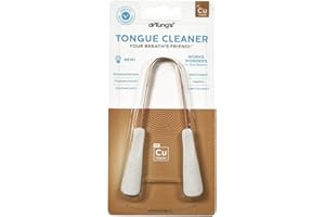 DRTUNG'S DrTung’s Tongue Cleaner, Copper Tongue Scraper, Tongue Cleaner for Adults, Kids, Easy to Use Comfort Grip Handle
