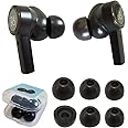 Luckvan Foam Ear Tips for B&O Beoplay EX/Sony LinkBuds S Eartips Replacement B&O Beoplay E8/ EX/EQ/Sony LinkBuds S Case Fit 3 Pairs LMS Black