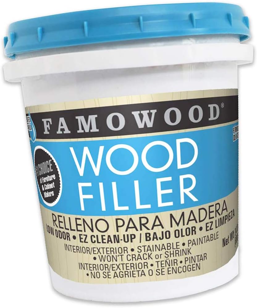 FamoWood Latex Wood Filler - Pint, Red Oak