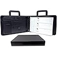 MSP 7 Ring Business Check Portfolio Binder with Handle, Zipper Closure for 3-to-A Pages Business or Personal Checks with Stub (7 Ring Business Check Portfolio)