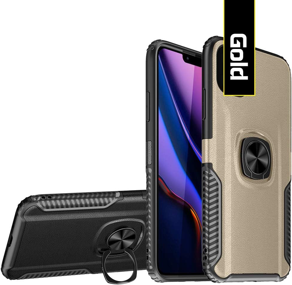EROYAL for Huawei Honor 8X MAX Case,Hybrid Dual Layer Hard PC and Soft TPU Anti-Scratch/Shockproof Cover 360 Magnetic Ring Holder Kickstand Full Body Protective Case for Huawei Honor 8X MAX