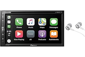 Pioneer Multimedia Double-Din In-Dash 6.2" WVGA Display DVD Receiver Apple CarPlay/Built-in Bluetooth/SiriusXM-Ready/AppRadio Mode/ Spotify & Pandora