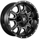 Fuel D627 Vandal 20x10 5x4.5"/5x5" -18mm Black/Milled Wheel Rim 20" Inch D62720002647US