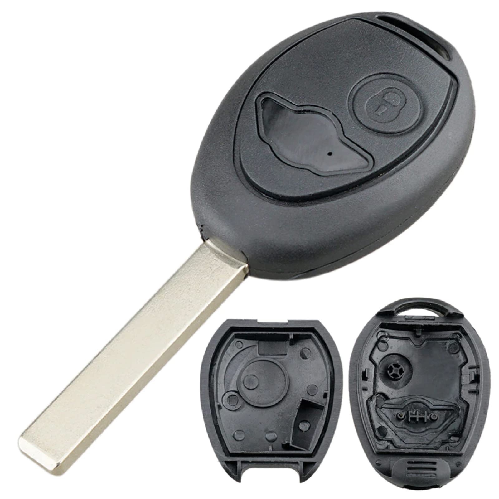 Key Shell Accessories Replacement Key Cover Car Remote Control 2 Buttons Compatible With BMW - Mini One - Cooper