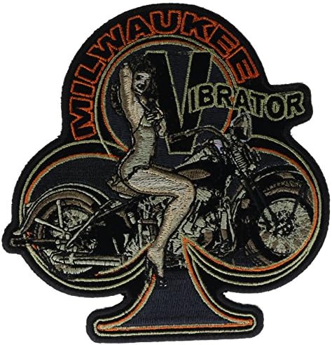 Milwaukee Lady Biker Ride 3 Leaf Clover Patch 5 inch Patch NOVPA5310