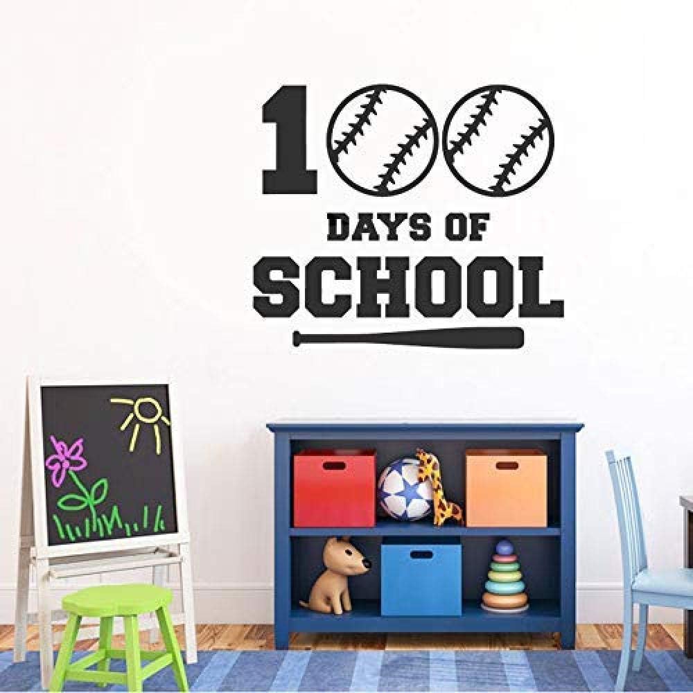 Jungen Baseball Aufkleber Vinyl Indoor Wandbild Kindergarten dekorative