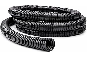Kable Kontrol Split Wire Loom Tubing 5/8” Inch 100 Ft Long - Black Wire Conduit Cover for Cords - Corrugated Tubing and Prote