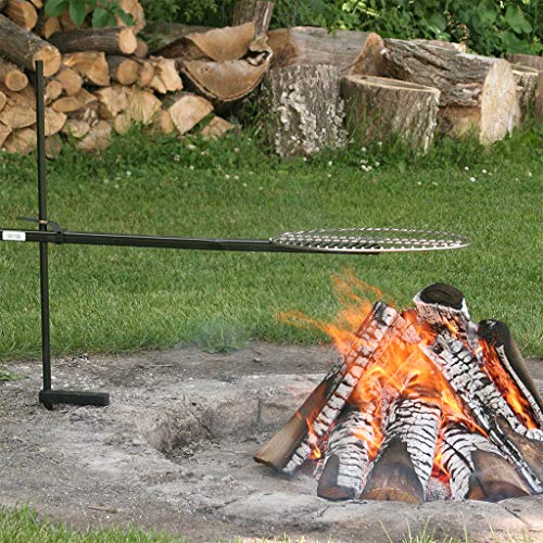 Bob-A-Que 360deg Swivel Outdoor Campfire Grill - Thumbnail 5