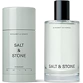 Salt & Stone Signature Scent Duo Set | 48 Hour Aluminum-Free Deodorant & Hydrating Body Mist | Skincare-Infused Deodorant & Body Spray | Bergamot & Hinoki