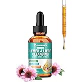 Maxhemphealth Liposomal Lymphatic Drainage Drops - 60ML Lymph & Liver Cleanse Supplement, Natural Herbal Blend & Multivitamin for Immunity, Lymphatic Support & Liver Detox, Vegan, Non-GMO, Gluten-Free