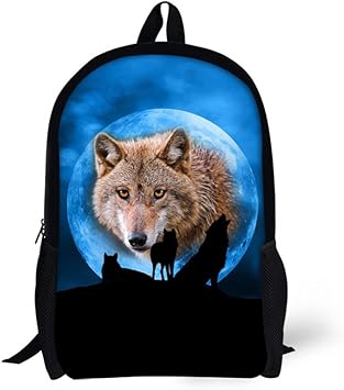 wolf book bag