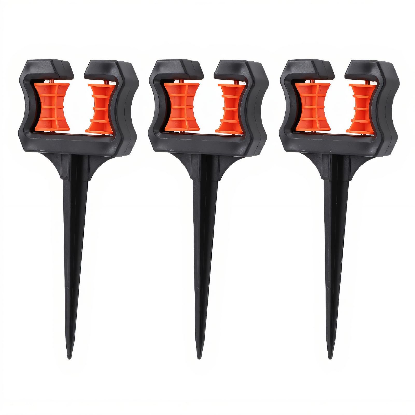 3Pcs Garden Hose Guide Spike, Hose Guide Stake for Yard and Lawn, Garden Hose Roller Support, Outdoor Hose Holder