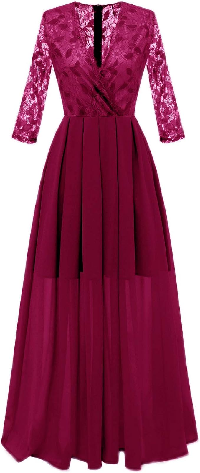 bridesmaid pink pleated mesh maxi dress