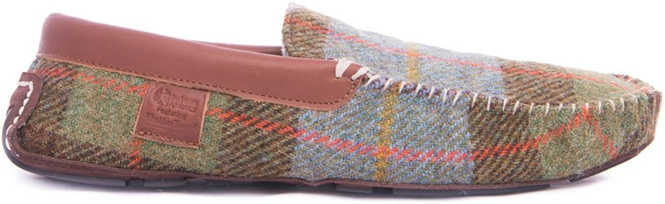 harris tweed moccasin slippers