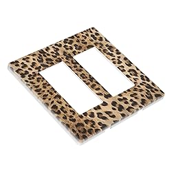 Classic Leopard 2 Gang Double Rocker/Decor Light