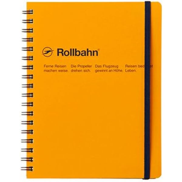 Rollbahn フルーツデザインノート 5冊セット Delfonics Rollbahn Spiral Classic Notebooks: 5-1/2 in. x 7