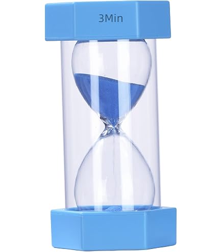 Colorful Acrylic Hourglass Sand Timer - 3, 4 & 5 Minute Multi Timer For Kitchen, Games, Office Decor