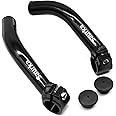 Thinvik Bike Bar Ends, Aluminium Alloy MTB Bicycle Handlebar Ends, Bike Bar Extender, Black