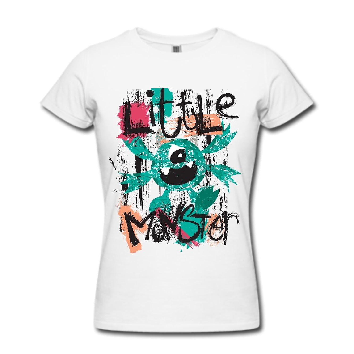 Gerlernt Graffiti Little Monsters Graphi Printed Cotton Wome's Designed for T-shirt