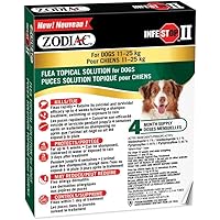 Zodiac® Infestop™ II Flea Topical Solution for Dogs 11kg - 25kg - 4 Tubes