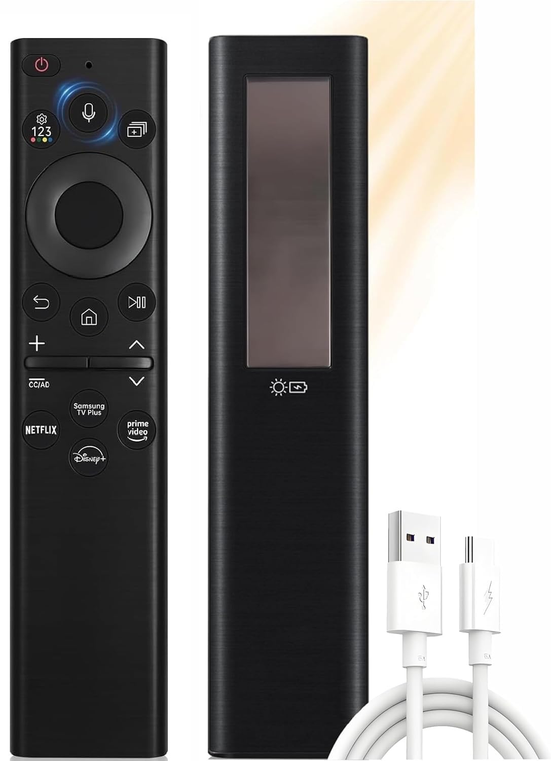 Photo 1 of for Samsung Frame TV Remote, for 2018-2025 Samsung Remote Control for Smart TV with Voice Control. with Solarcell. 2-Year Warranty.