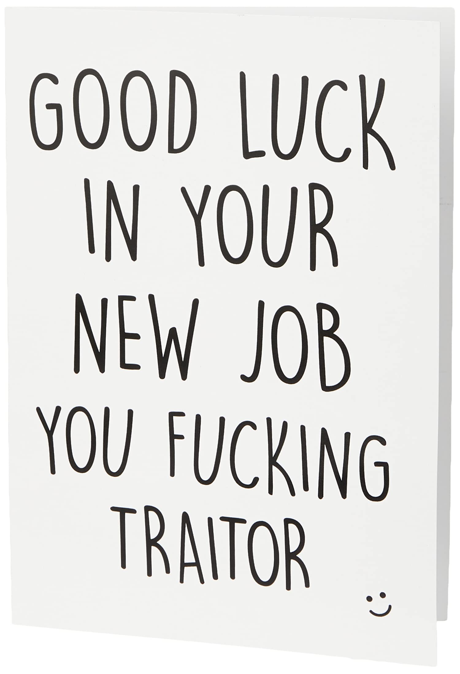 Leaving Card, Coworker Card, Good Luck New Job F*cking Traitor, Congrats New Job, Colleague, Leaving Funny Card, Humour Banter Funny PC284