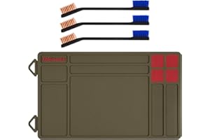 Raiseek Cleaning Mat, Pistol Gun Maintenance Mat,Anti-Slip Rubberized Repair Mat 15.9" x 9.8"