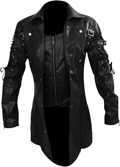 Buy AREENO Goth Matrix Trench Coat 
