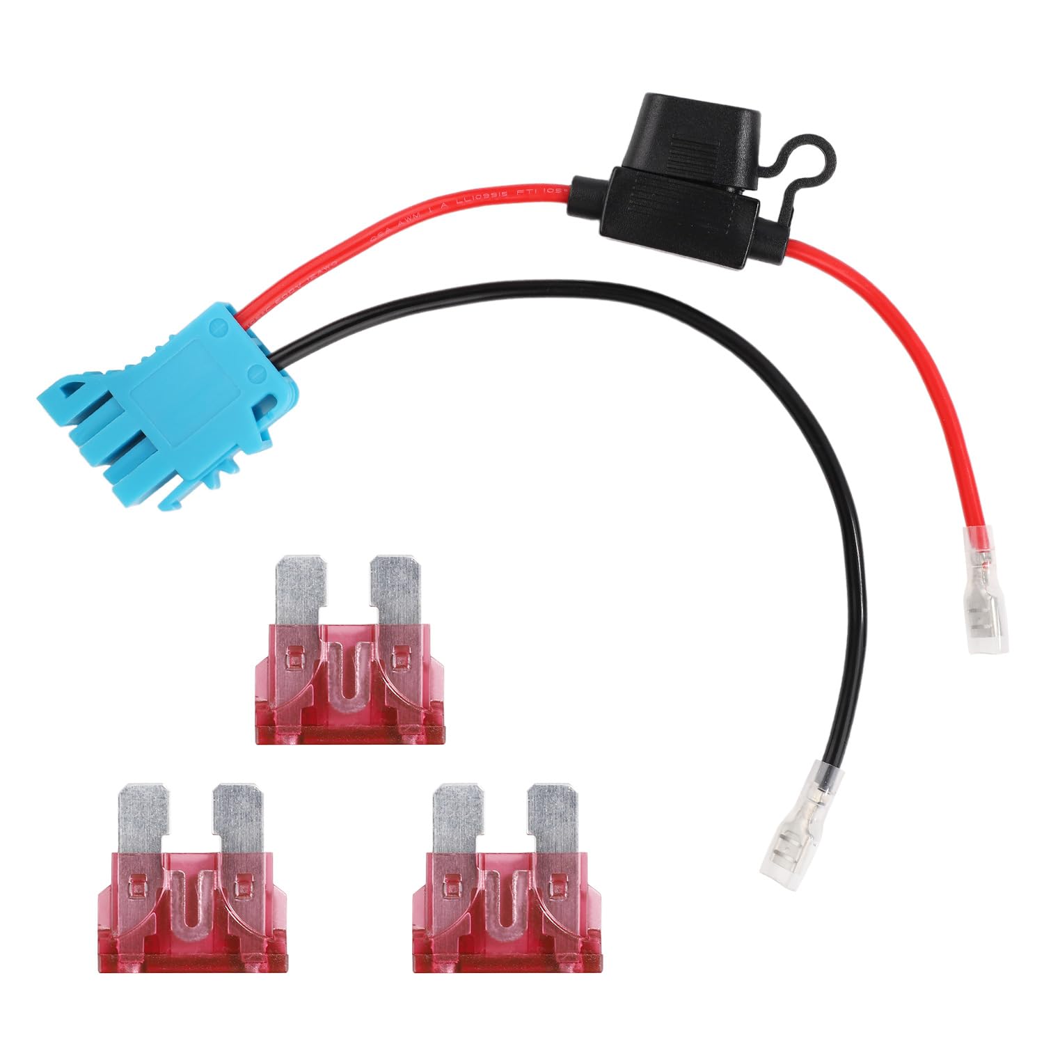 Wiring Harness Connectors, Wiring Harness Kit Replacement with 3 Extra Fuse Compatible with Peg-Perego Vehicle Children's Riding Toys Tool Accessories