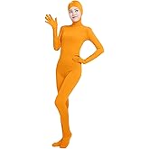 Ensnovo Womens Adult Open Face Full Body Spandex Suit Zentai Bodysuit Costumes